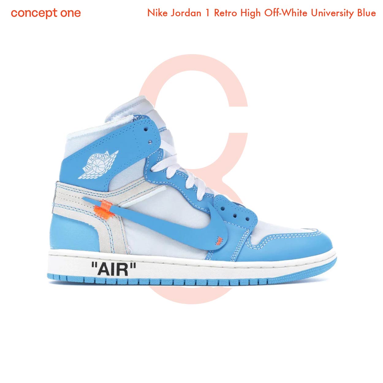Nike Jordan 1 Retro High Off-White University Blue (M)