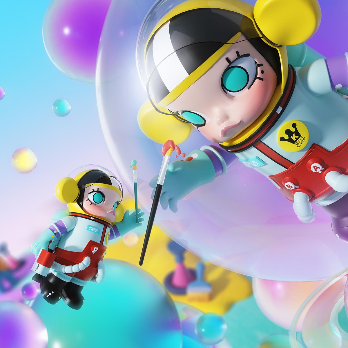 MEGA COLLECTION 400% SPACE MOLLY Little Painter