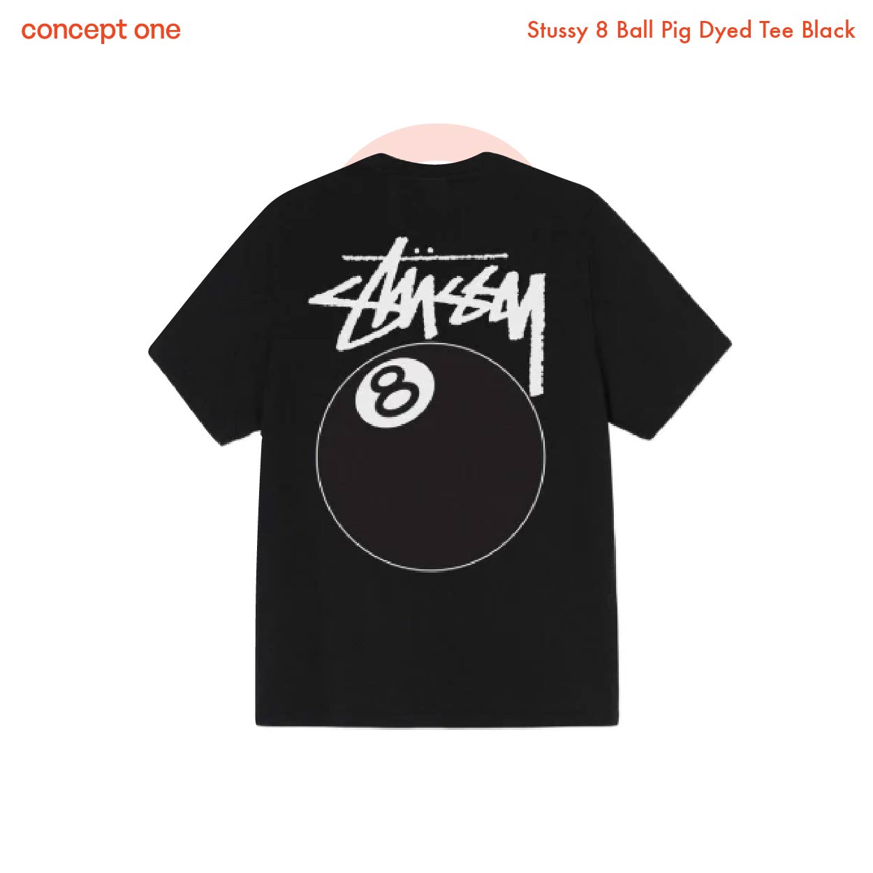 Stussy 8 Ball Pigment Dyed Tee Black 1905022