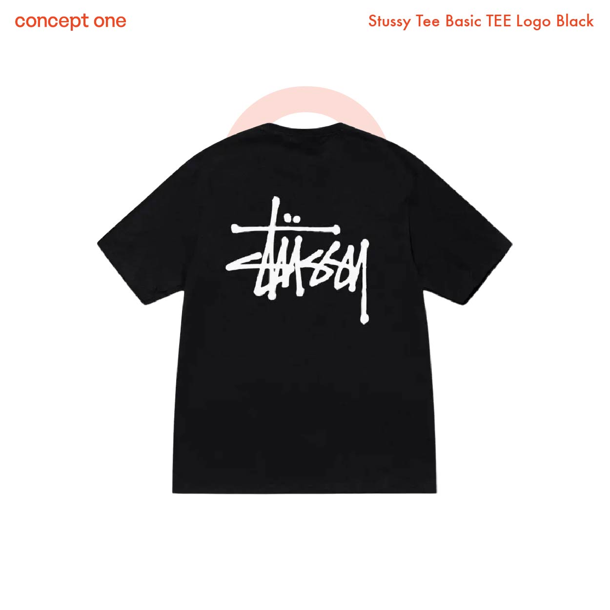 Stussy Tee Basic TEE Logo Black