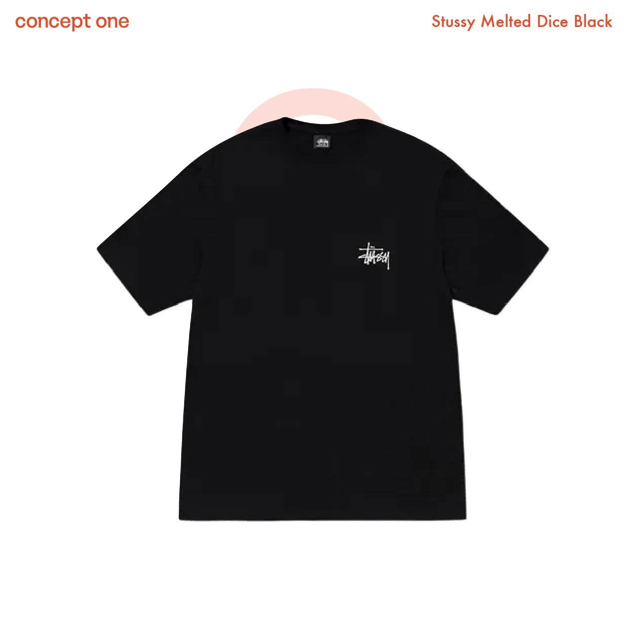 Stussy Tee Basic TEE Logo Black