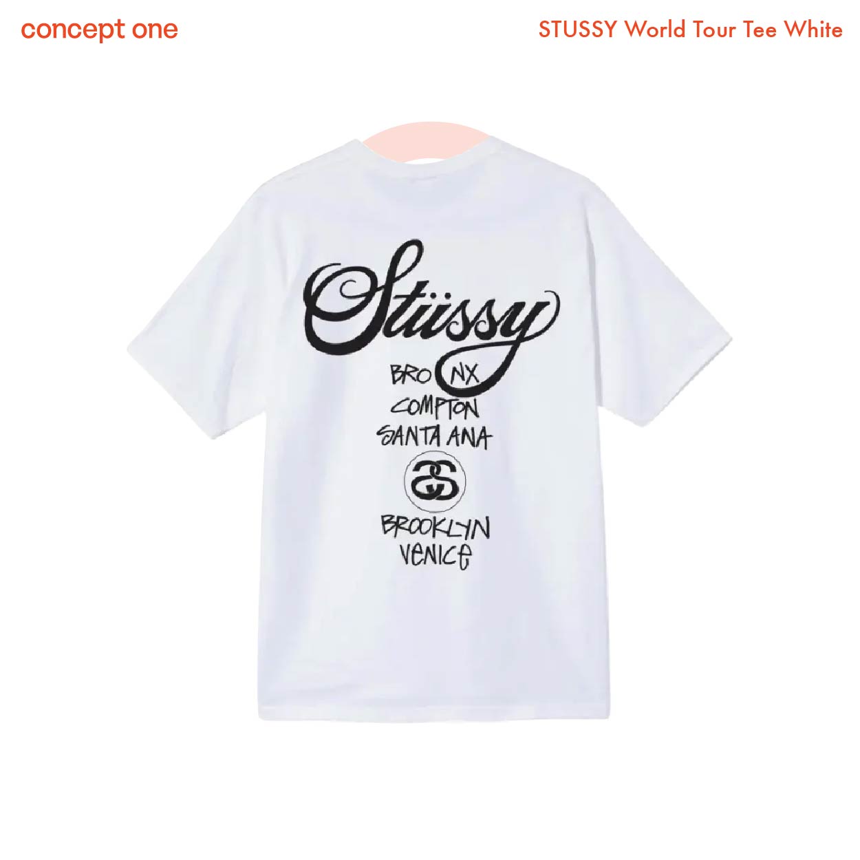 Stussy World Tour Tee White