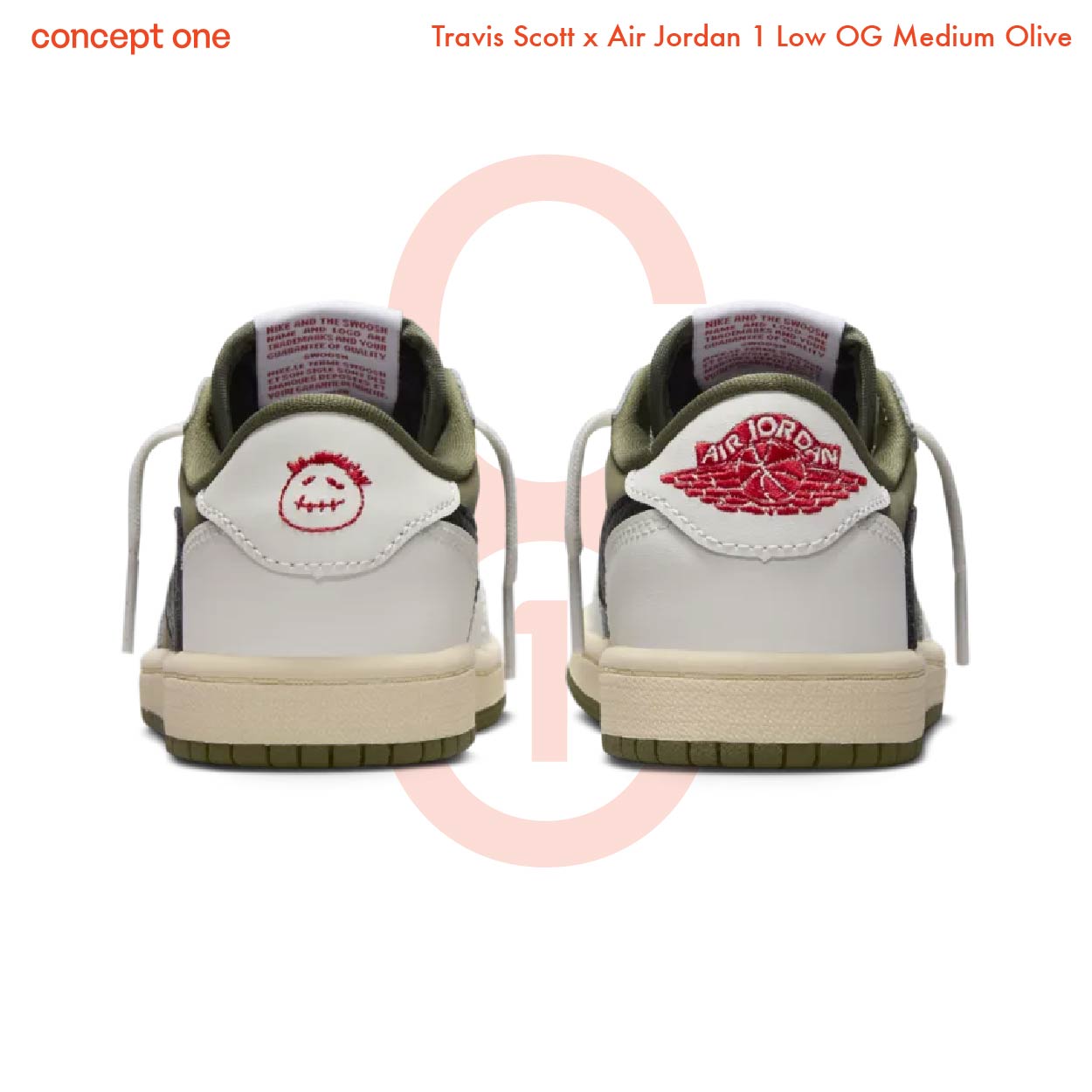Travis Scott x Air Jordan 1 Low OG Medium Olive (M)