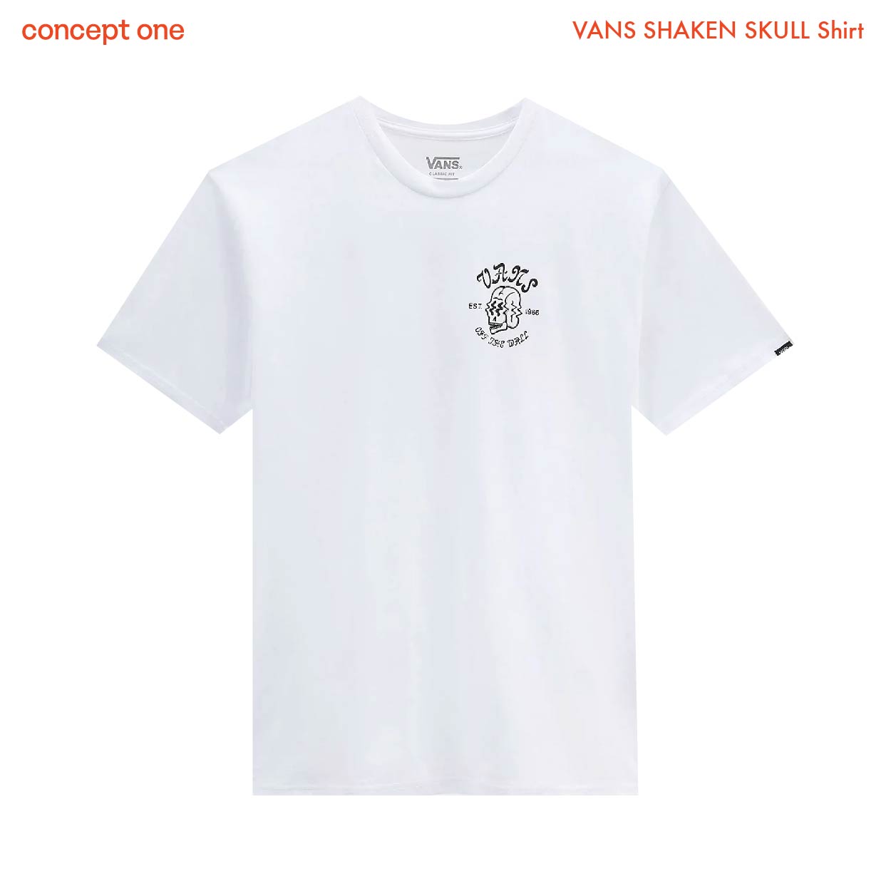 VANS SHAKEN SKULL Shirt VN00003GWHT