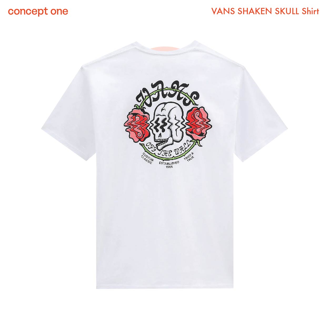 VANS SHAKEN SKULL Shirt VN00003GWHT