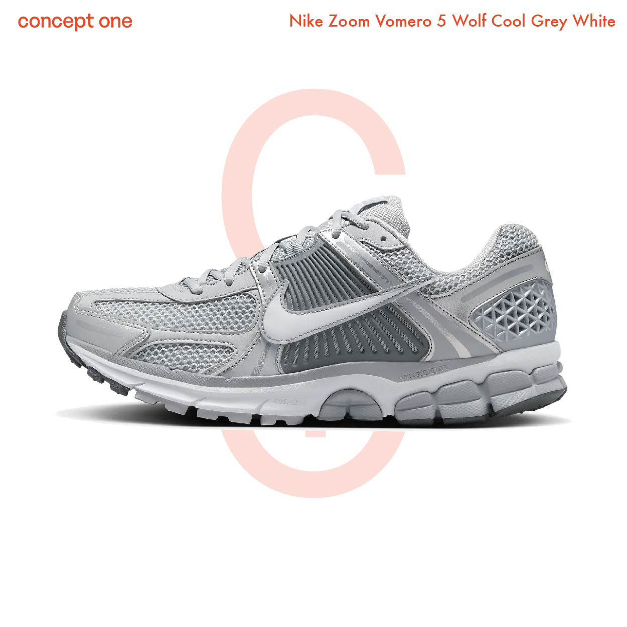 Nike Zoom Vomero 5 Wolf Cool Grey White (M)