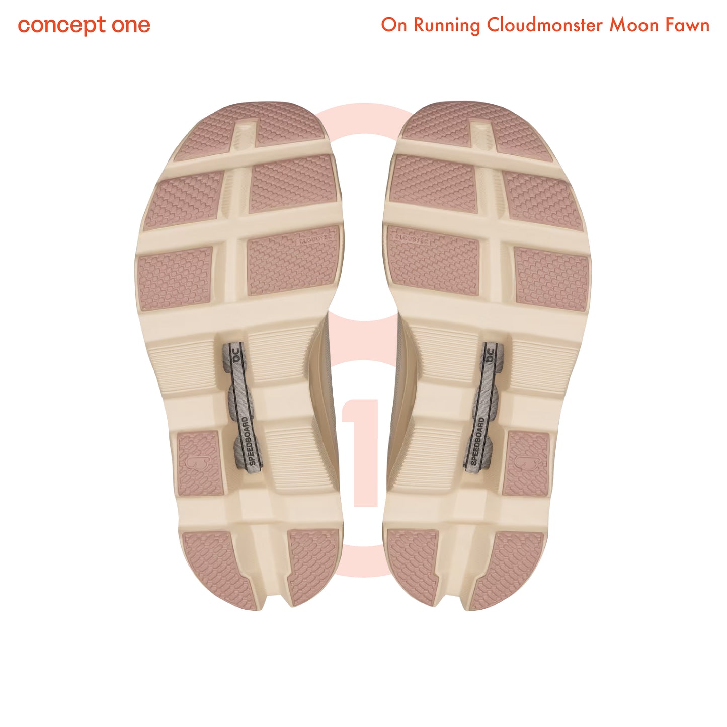 On Running Cloudmonster Moon Fawn (W)