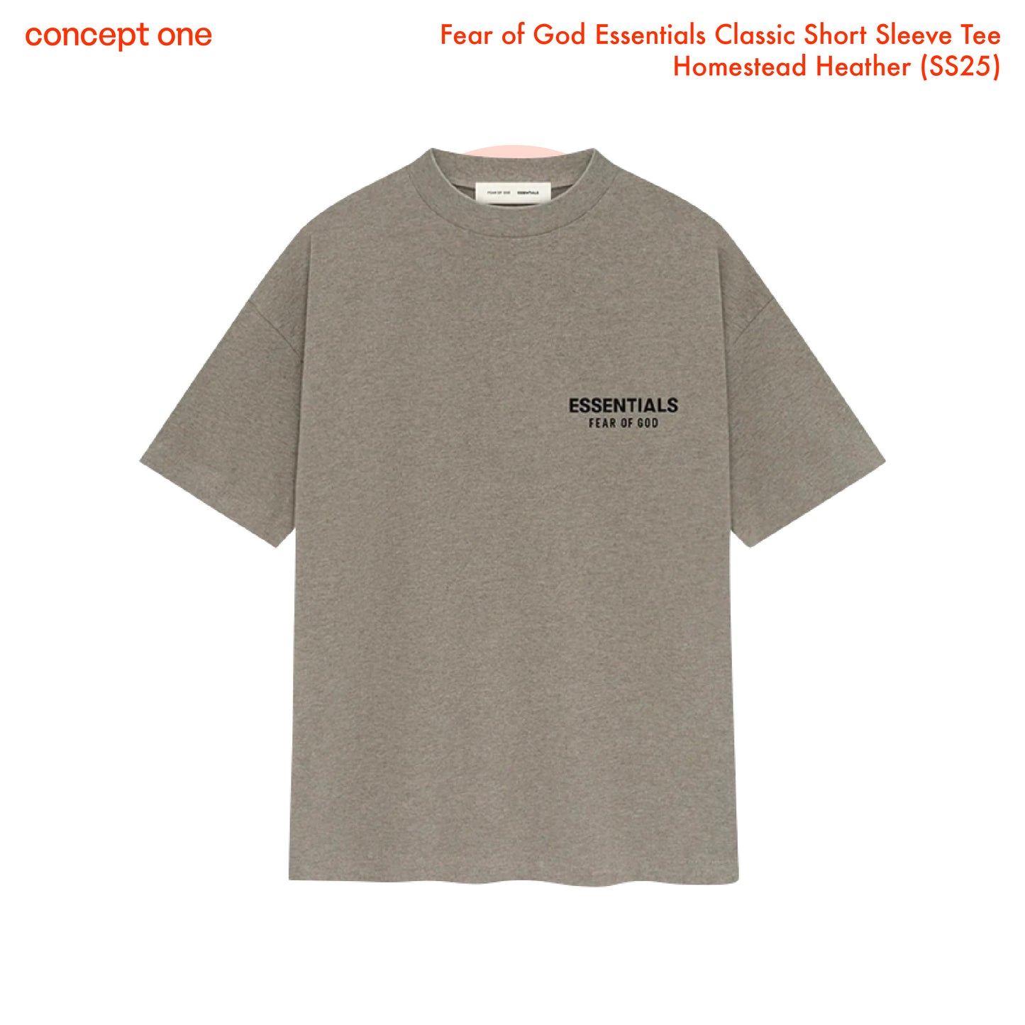 Fear of God Essentials Classic Short Sleeve Tee Homestead Heather (SS25)