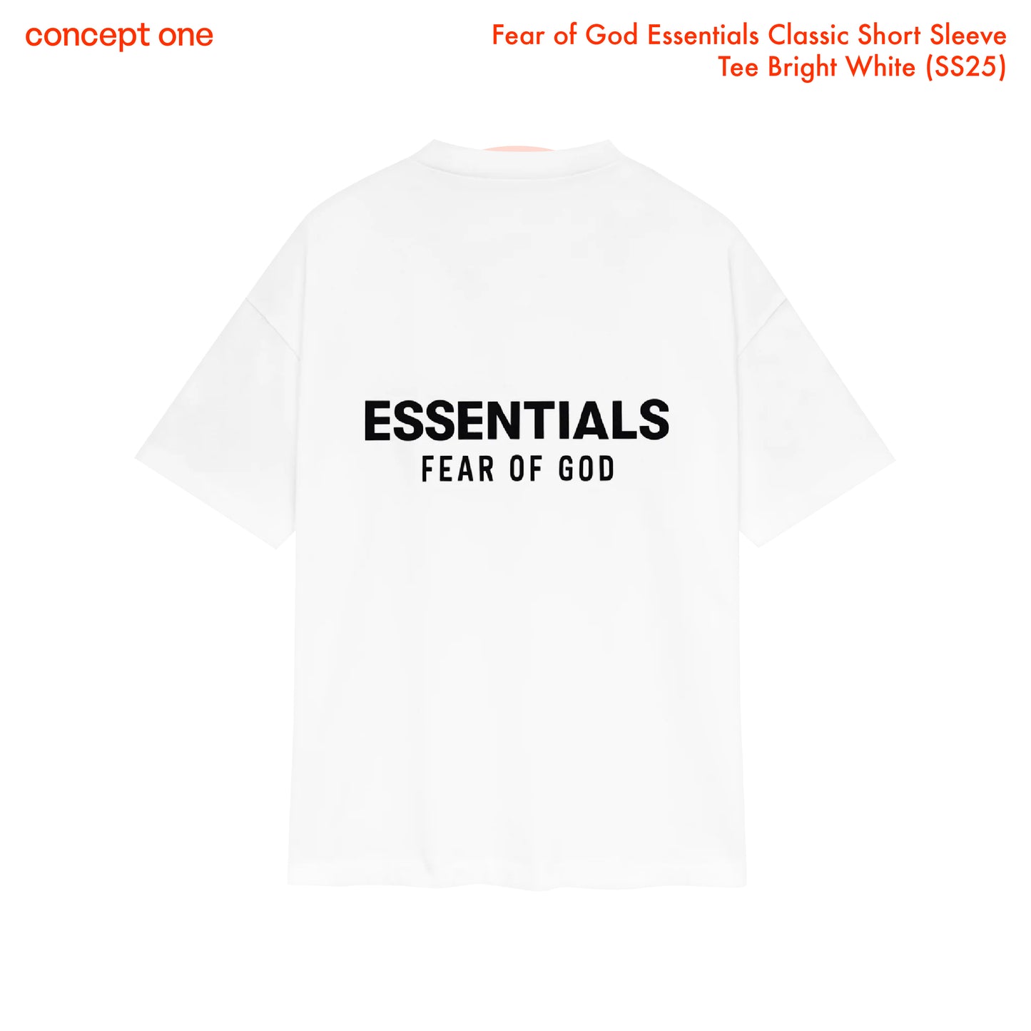 Fear of God Essentials Classic Short Sleeve Tee Bright White (SS25)