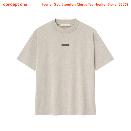 Fear of God Essentials Classic Tee Heather Stone (SS25)