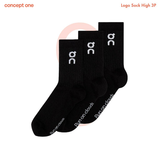 Performance Run Sock High Black (M)