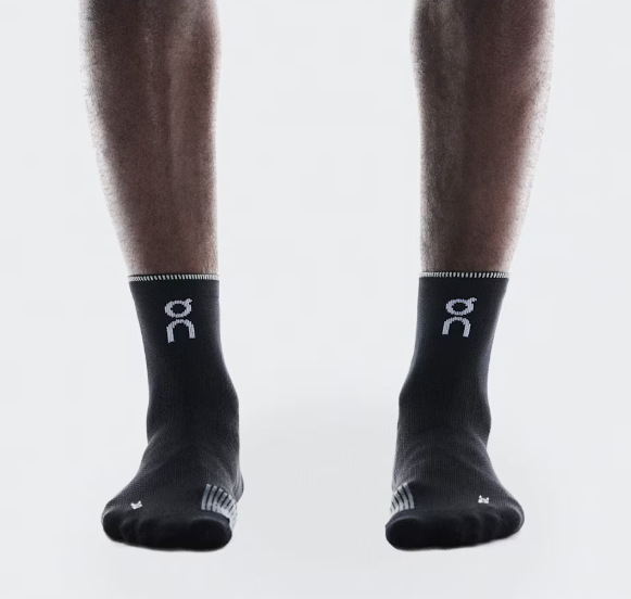 Performance Run Sock Mid Black(M)
