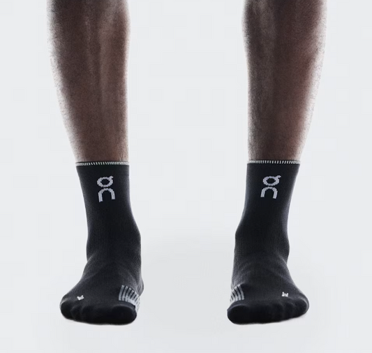 Performance Run Sock Mid Black(M)