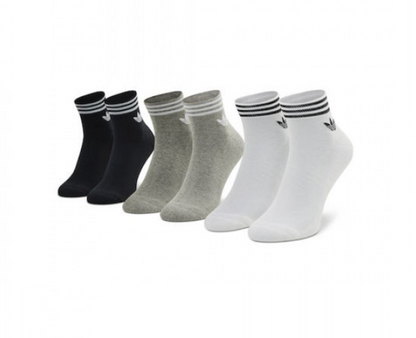 Adidas Men Trefoil Ankle Socks (3 pair)