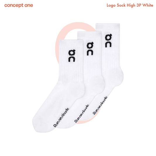 Logo Sock High 3P White 2UF10310069 (M)