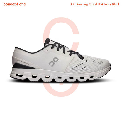 On Running Cloud X 4 Ivory Black (W)