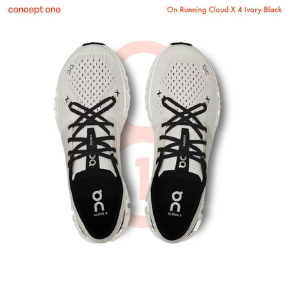 On Running Cloud X 4 Ivory Black (W)