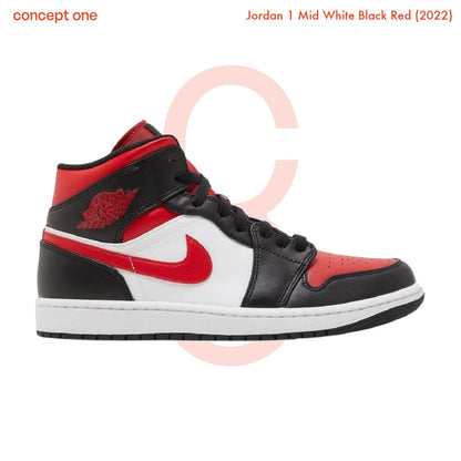 Jordan 1 Mid White Black Red (2022) 554724079 (M)