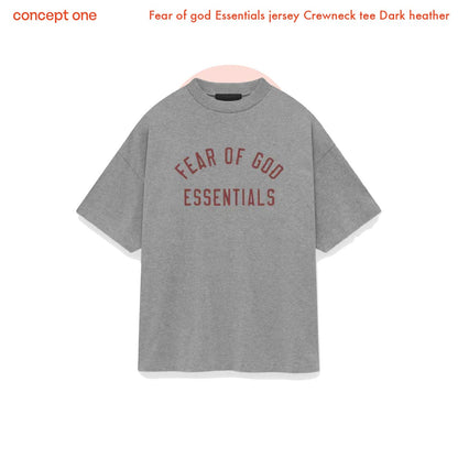 Fear of God Essentials Jersey Crewneck Tee Dark Heather (FW24)
