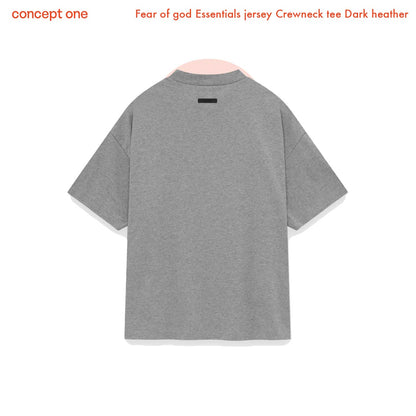 Fear of God Essentials Jersey Crewneck Tee Dark Heather (FW24)