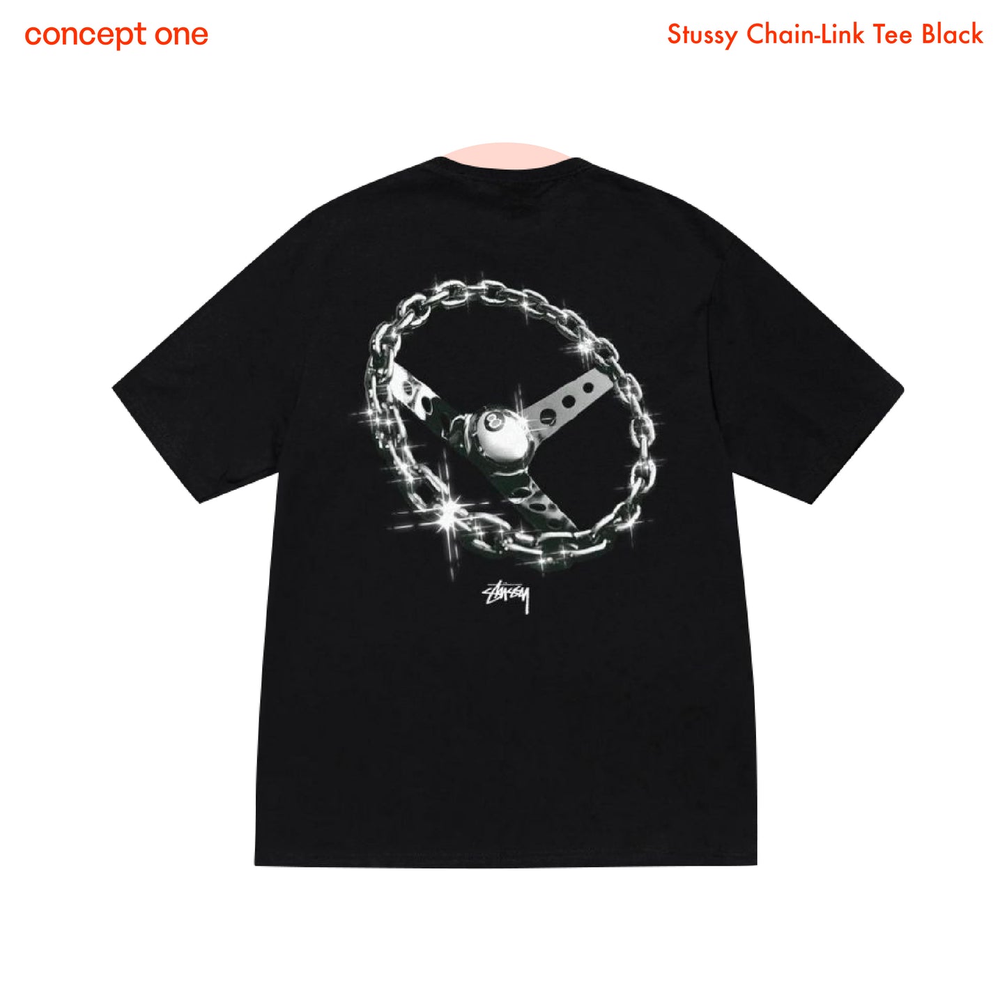 Stussy Chain-Link Tee Black