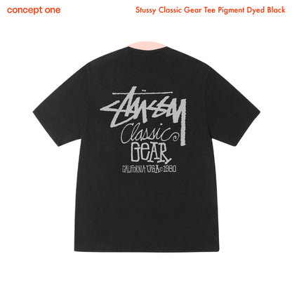 Stussy Classic Gear Tee Pigment Dyed Black