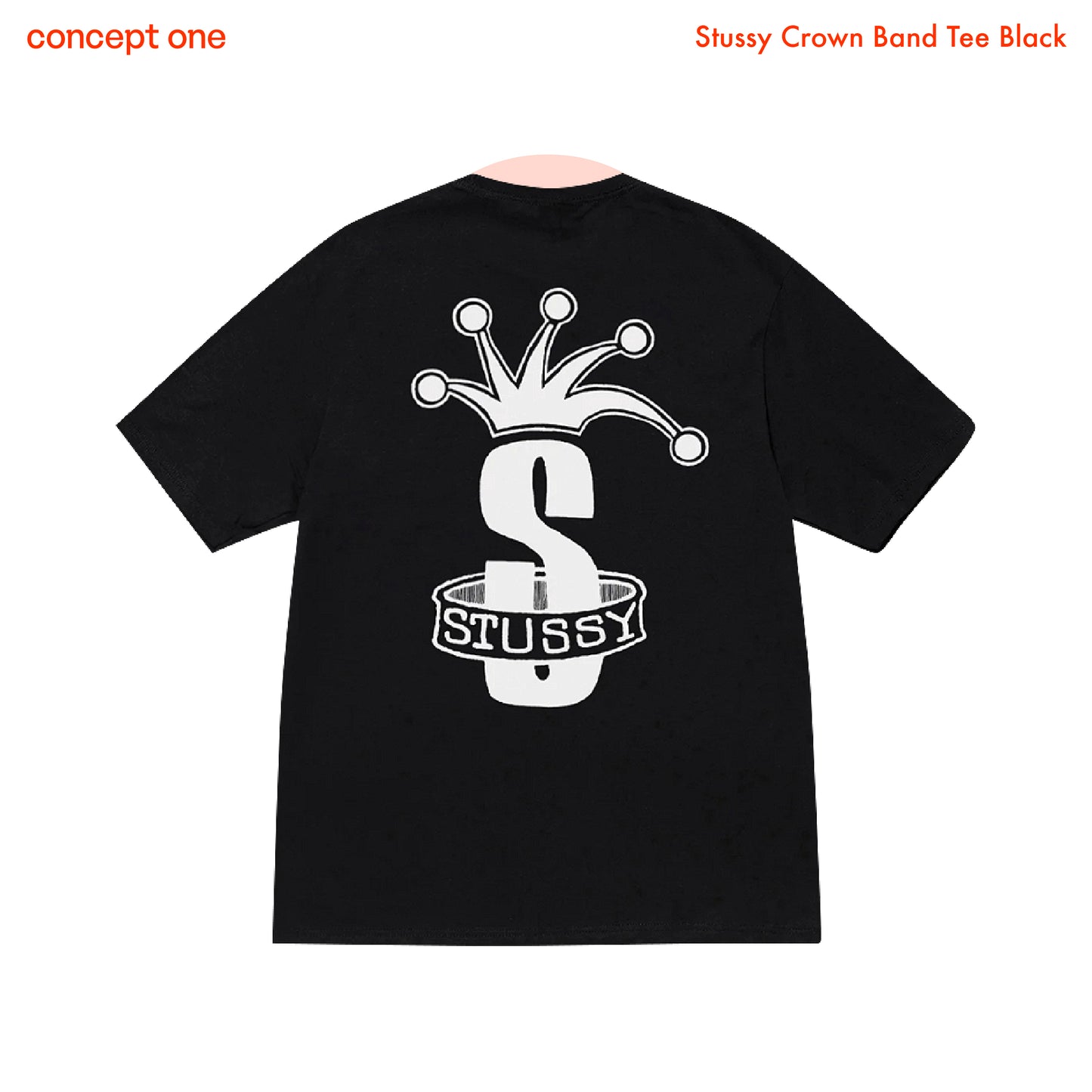 Stussy Crown Band Tee Black