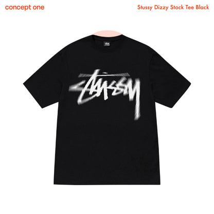 Stussy Dizzy Stock Tee Black