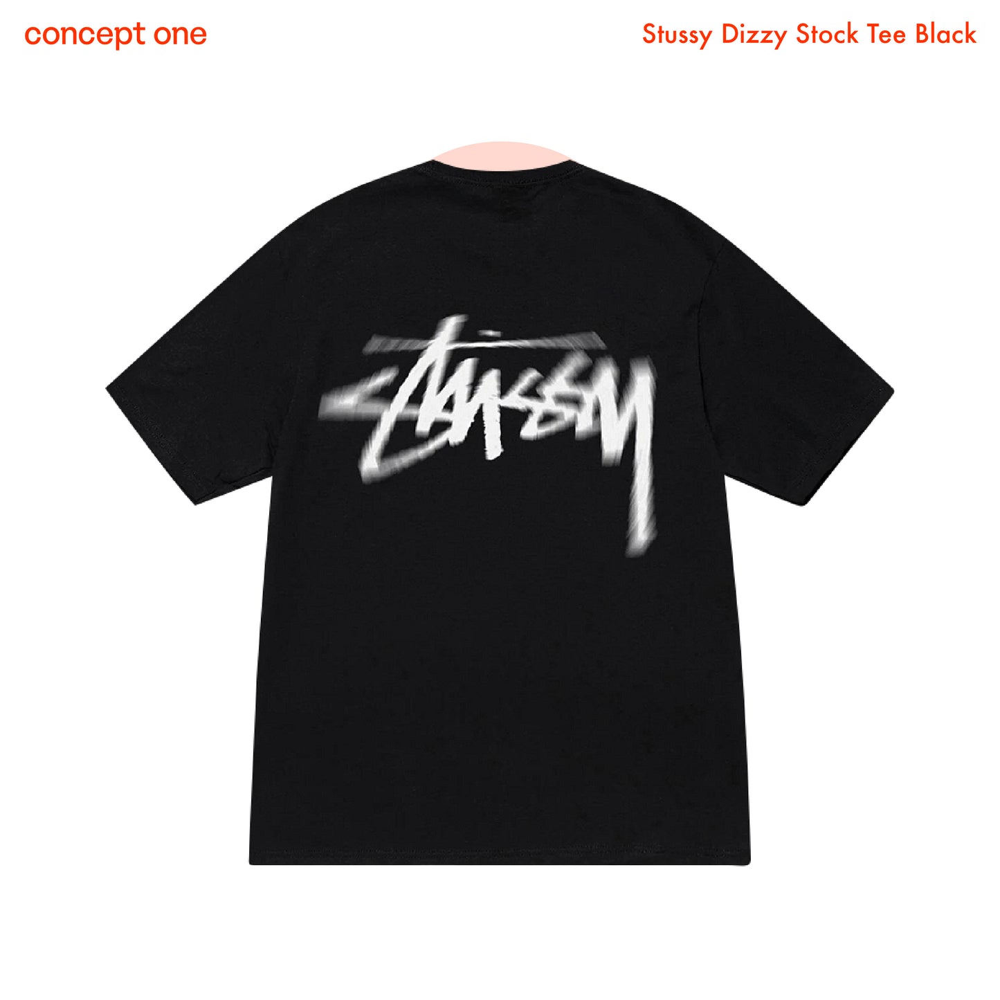 Stussy Dizzy Stock Tee Black