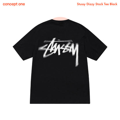 Stussy Dizzy Stock Tee Black