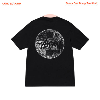 Stussy Dot Stamp Tee Black