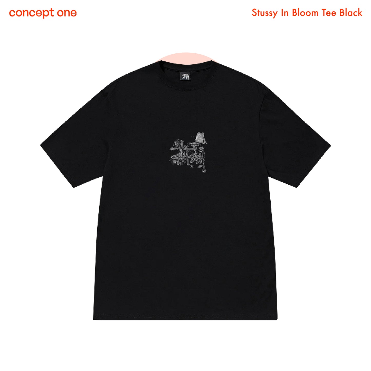 Stussy In Bloom Tee Black