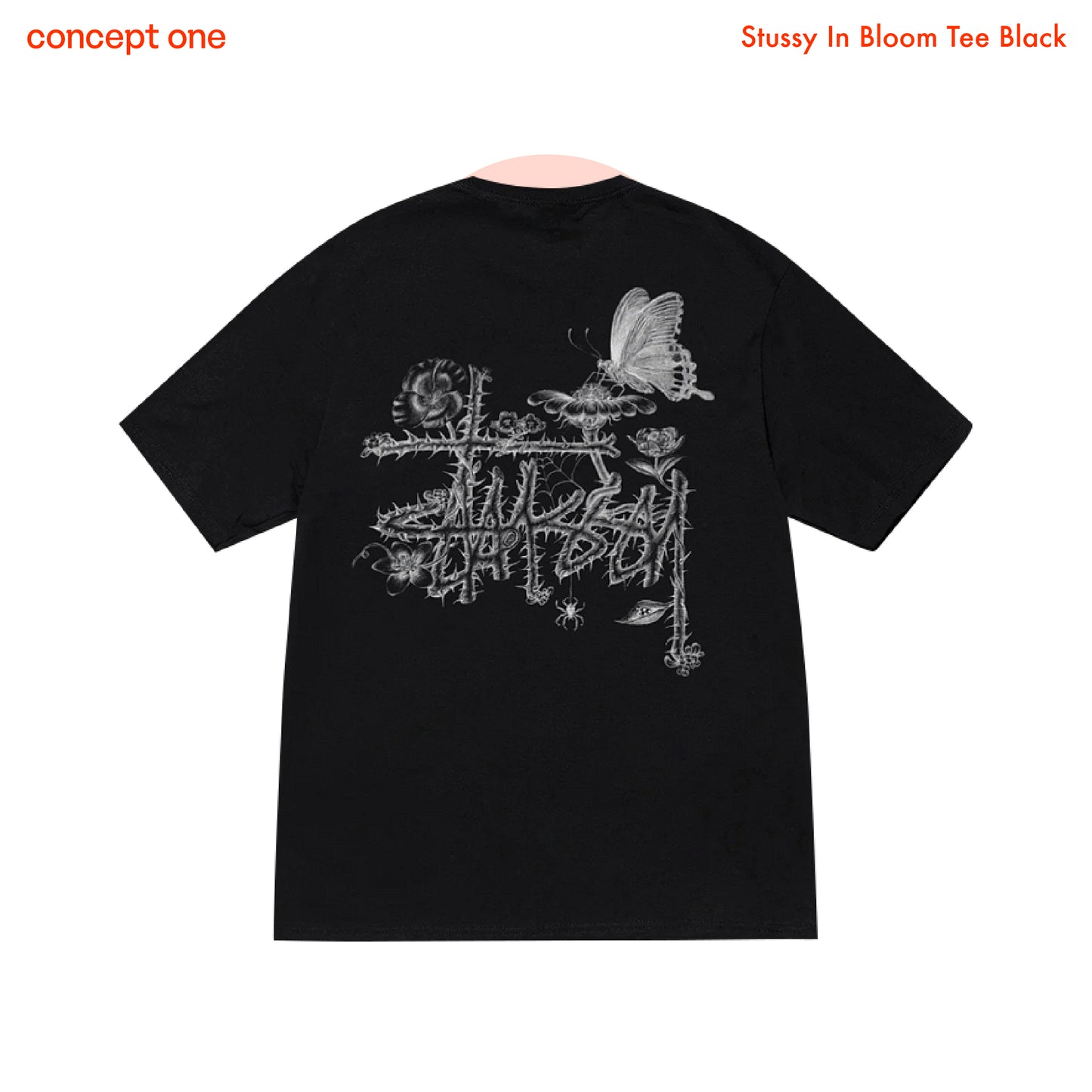 Stussy In Bloom Tee Black