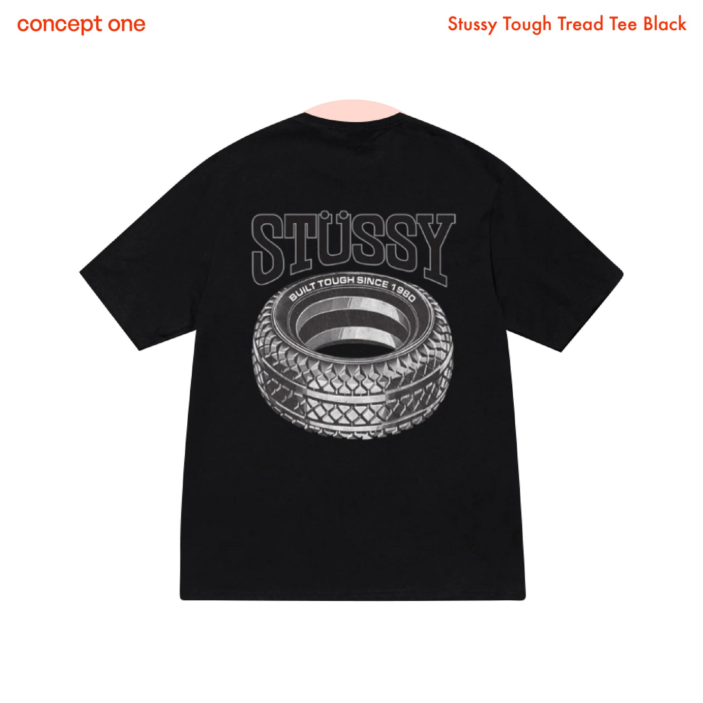 Stussy Tough Tread Tee Black