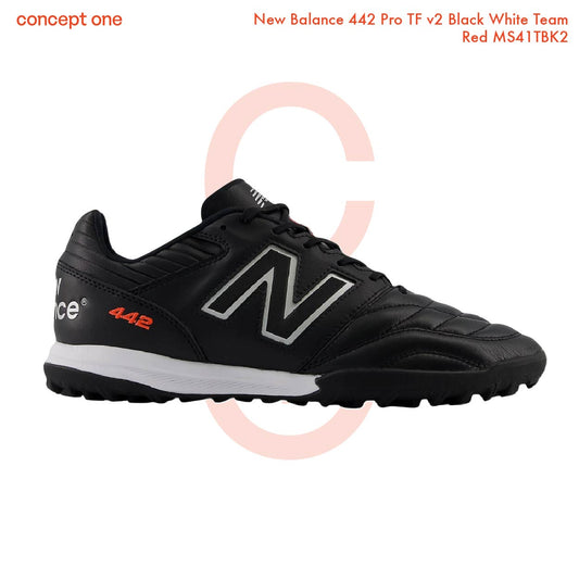 New Balance 442 Pro TF v2 Black White Team Red MS41TBK2 (M)