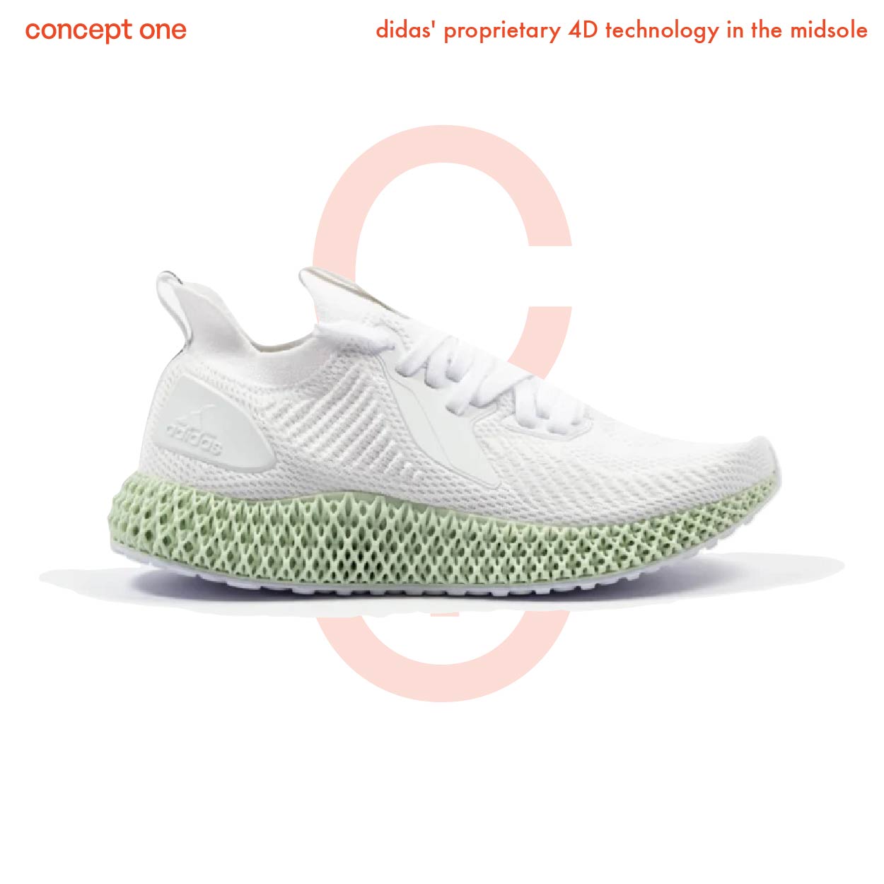 Adidas' proprietary 4D technology in the midsole (M)