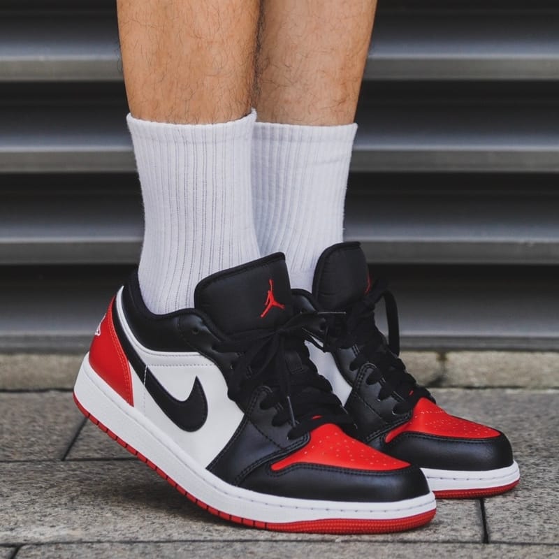 Nike Jordan 1 Low Bred Toe 2.0 (GS)