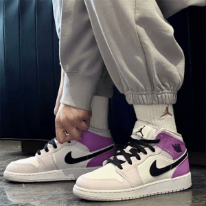 Nike Jordan 1 Mid Barely Grape (GS)