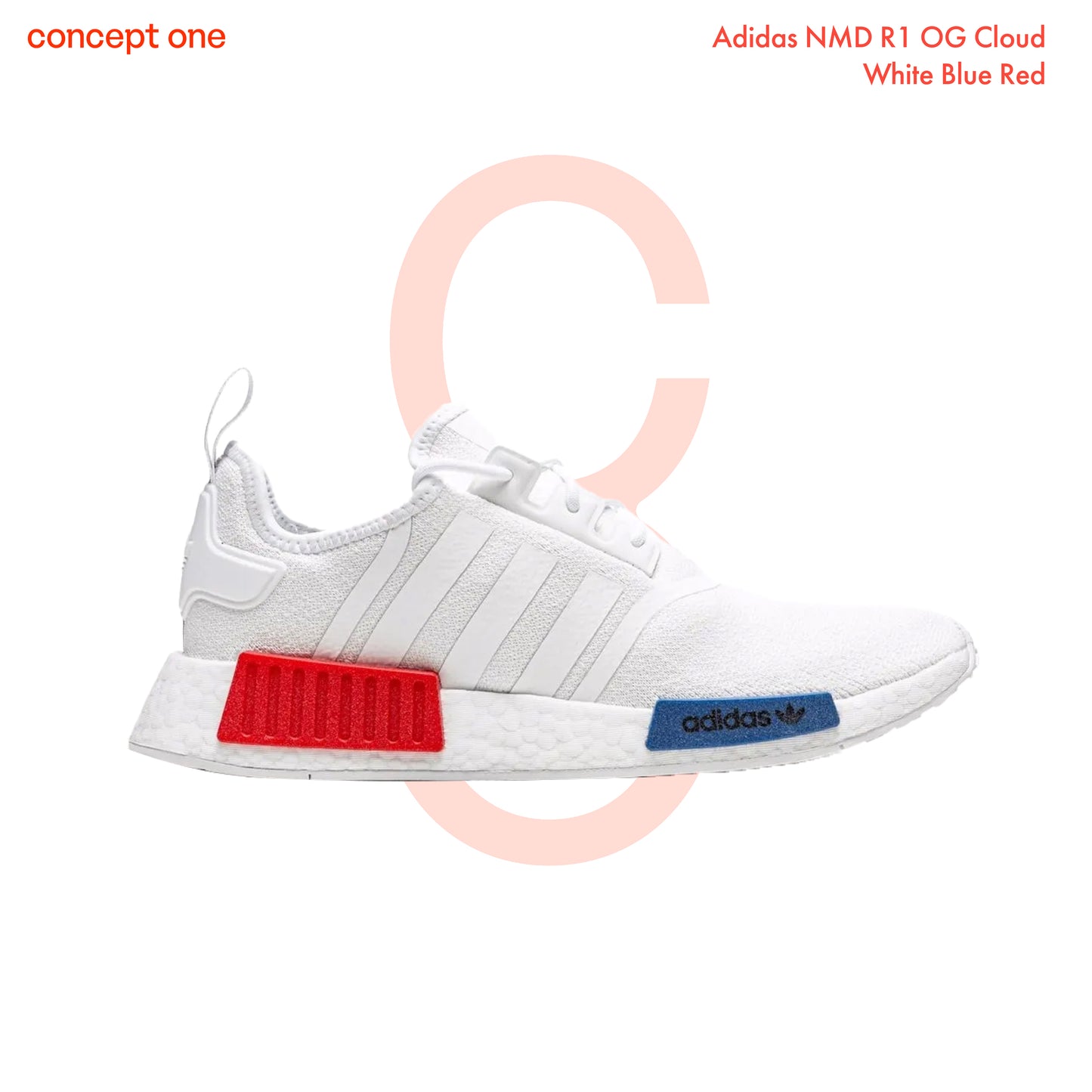 Adidas NMD R1 OG Cloud White Blue Red GZ7925 (M)