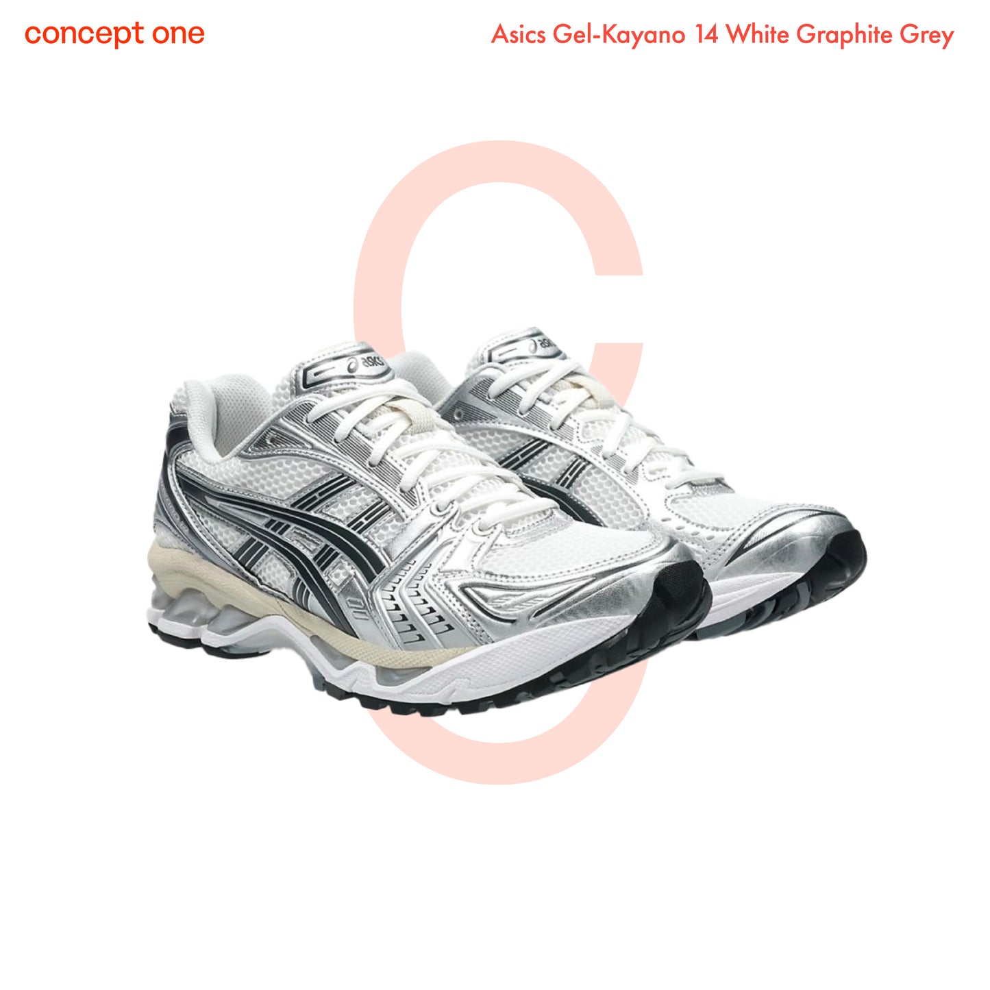 Asics Gel-Kayano 14 White Graphite Grey (M)