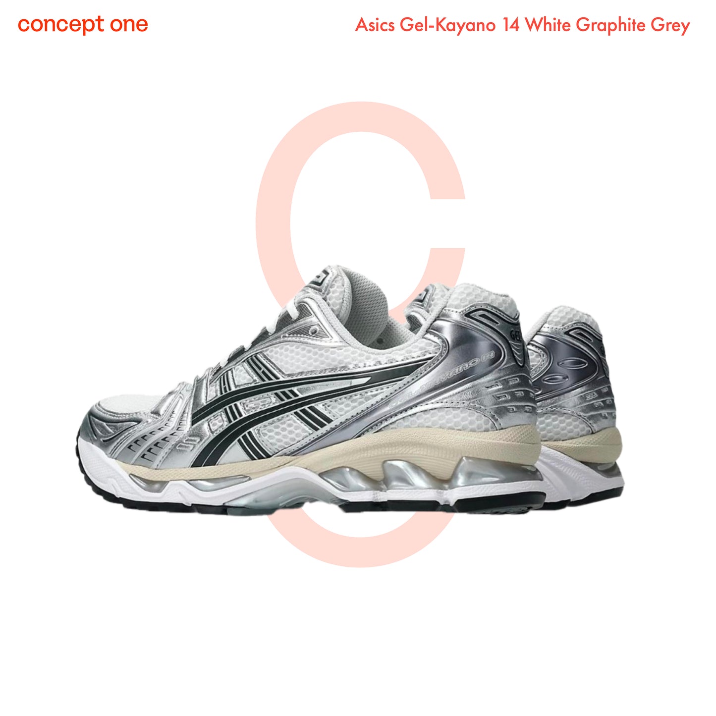 Asics Gel-Kayano 14 White Graphite Grey (M)