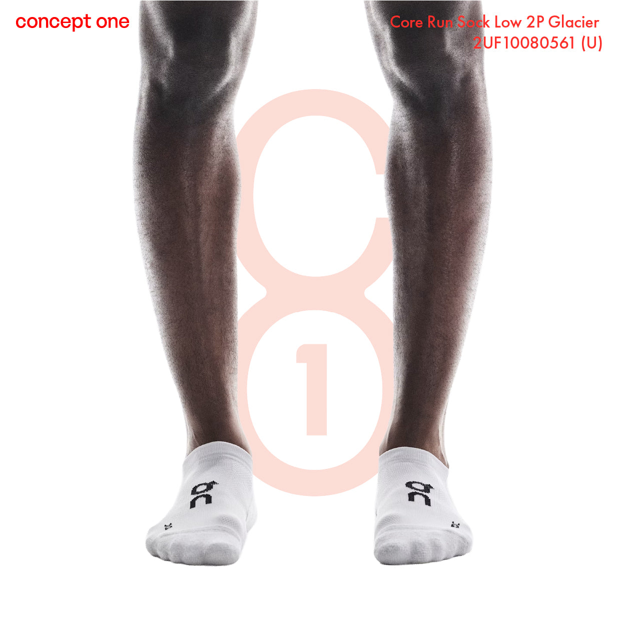 Core Run Sock Low 2P Glacier 2UF10080561 (U)