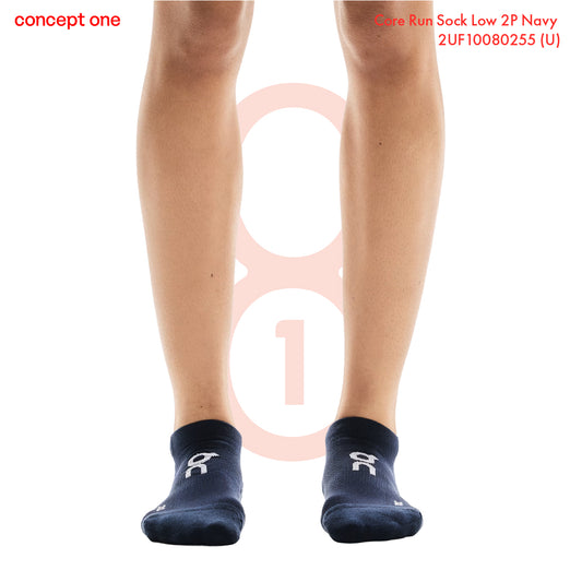 Core Run Sock Low 2P Navy 2UF10080255 (U)