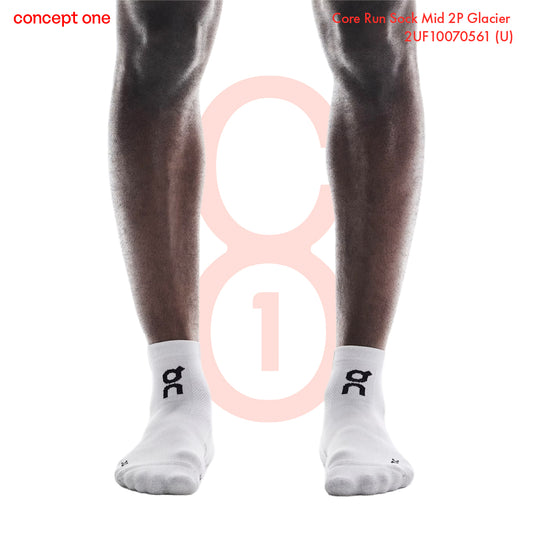 Core Run Sock Mid 2P Glacier 2UF10070561 (U)