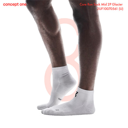 Core Run Sock Mid 2P Glacier 2UF10070561 (U)