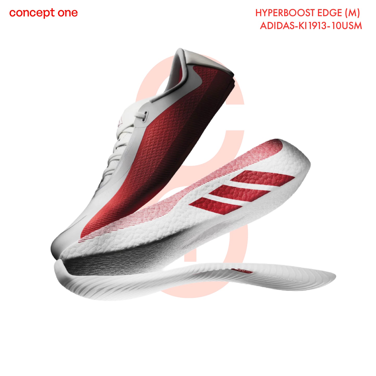HYPERBOOST EDGE Cloud White | Pure Ruby (M)