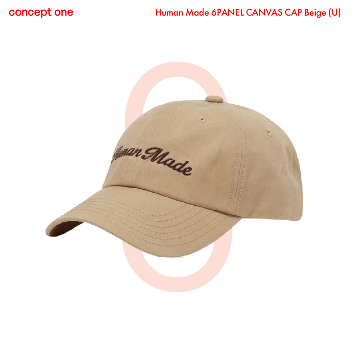 Human Made 6PANEL CANVAS CAP Beige (U)