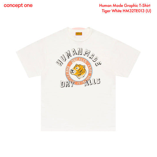 Human Made Graphic T-Shirt Tiger White HM32TE013 (U)