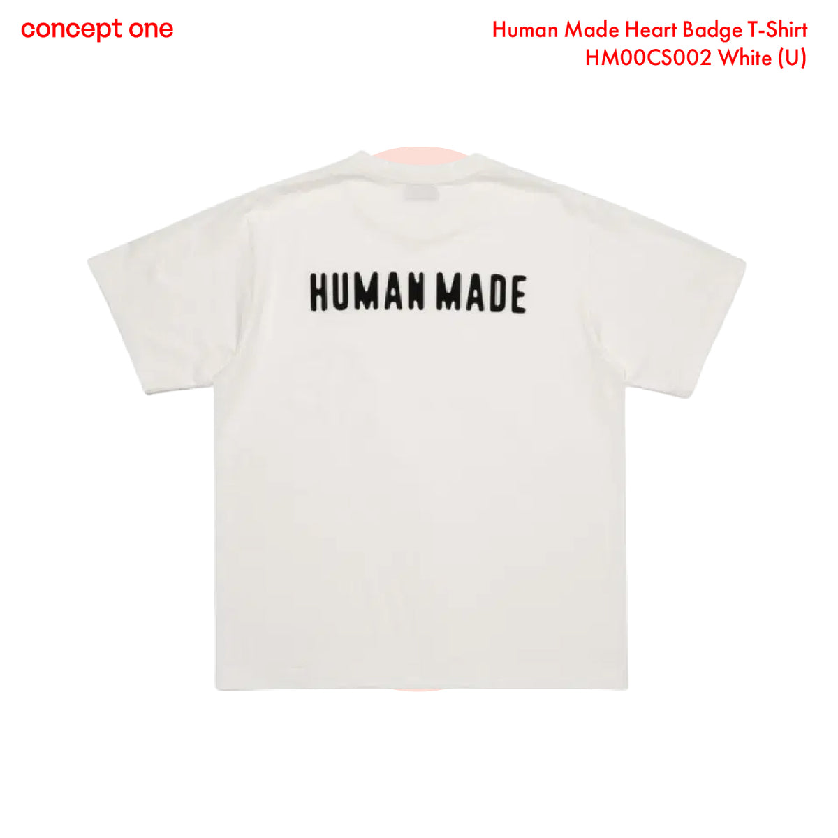 Human Made Heart Badge T-Shirt HM00CS002 White (U)
