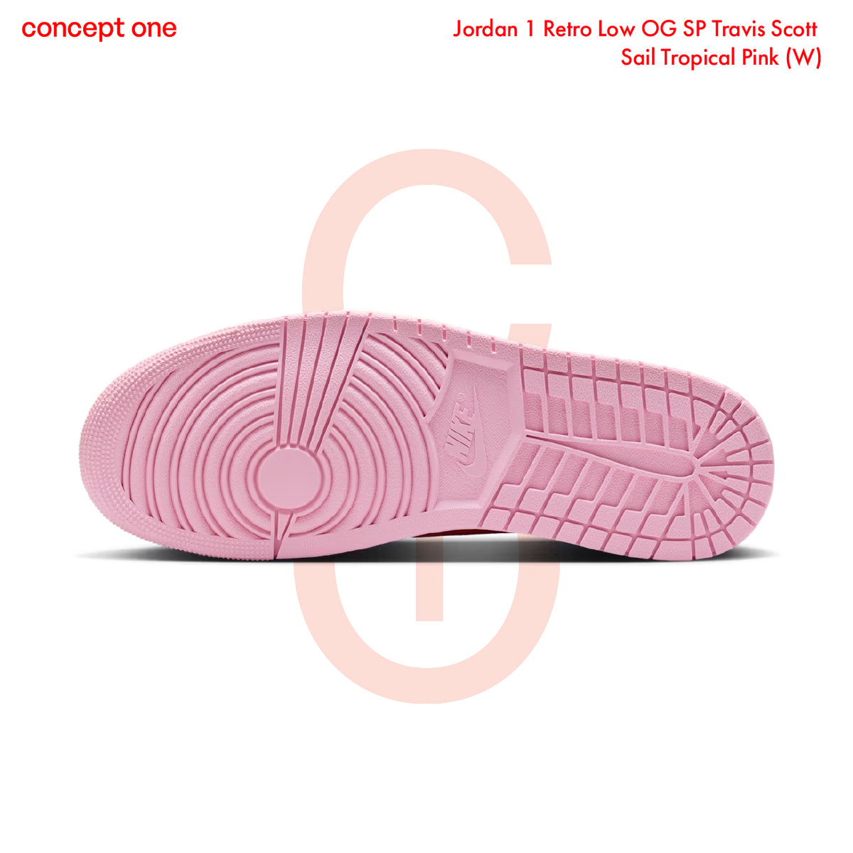 Jordan 1 Retro Low OG SP Travis Scott Sail Tropical Pink (W)
